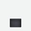 Porte-cartes simple pour homme en cuir noir face arrière.